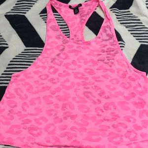 Cheetah print burnout workout tank